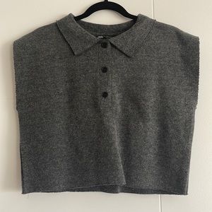 Zara Gray Armless Vest